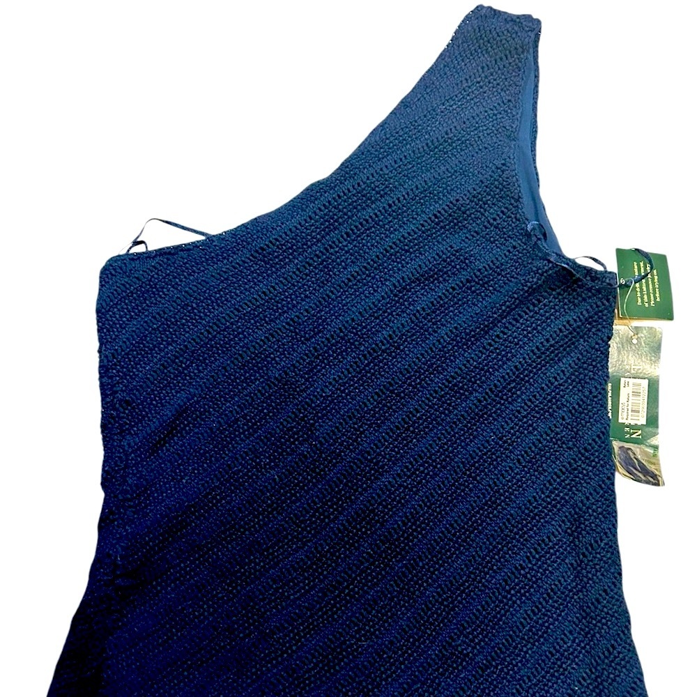 One shoulder crochet top